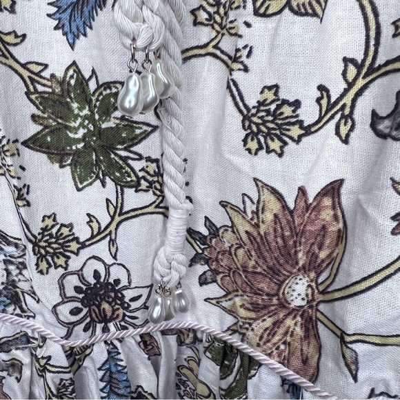 House of Harlow 1960 Bohemian Linen Maxi Skirt Size Large​ - Picture 3 of 11